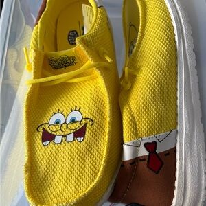 Hey Dude Yellow and Brown junior shoes